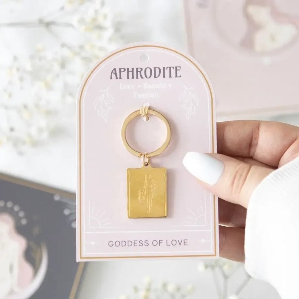 ($8) Aphrodite Goddess Energy Keyring